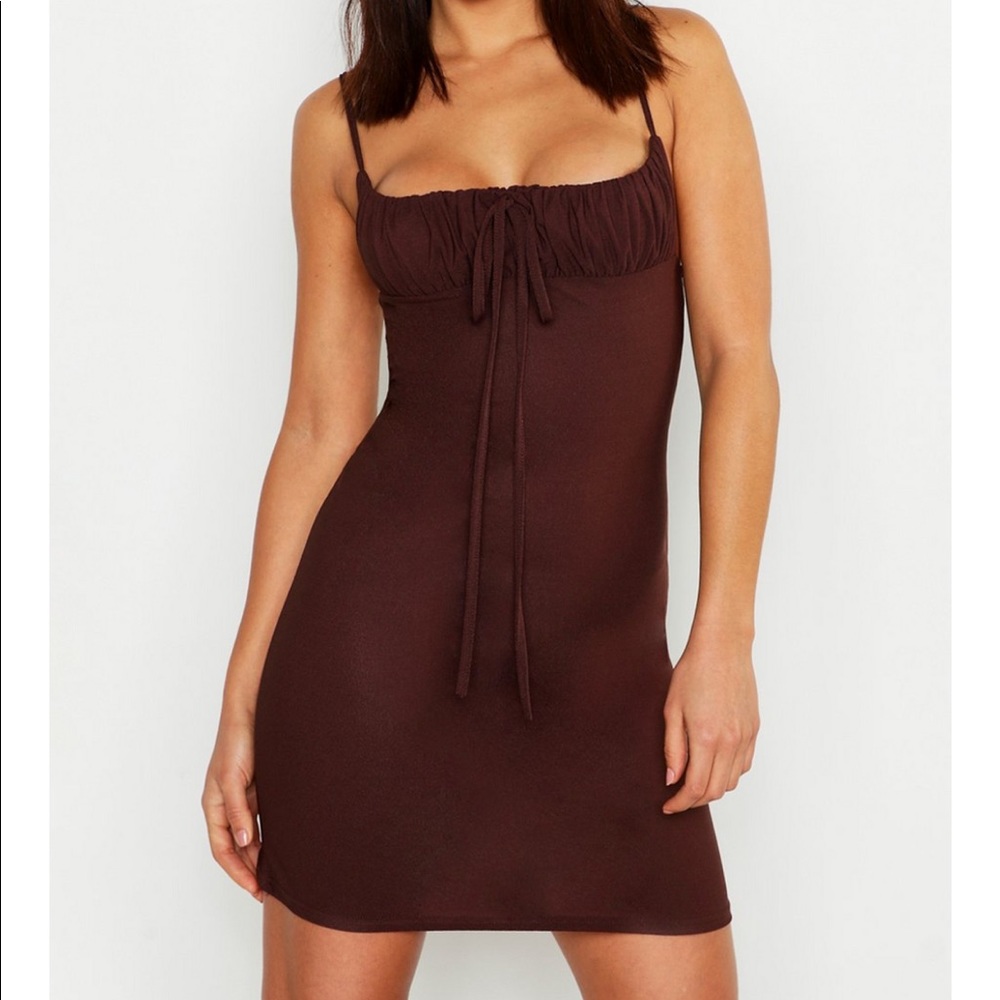 NEW little brown dress